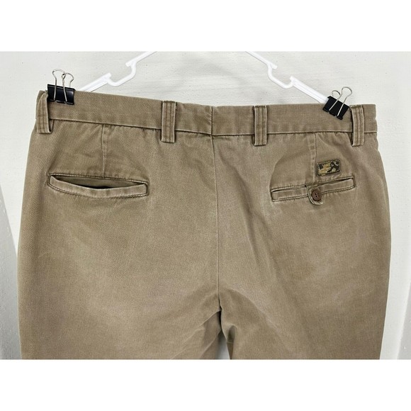Docker D3 Mens Brown Flat Front Relaxed Fit Casual Pants Size W38 x L29 - Picture 8 of 12